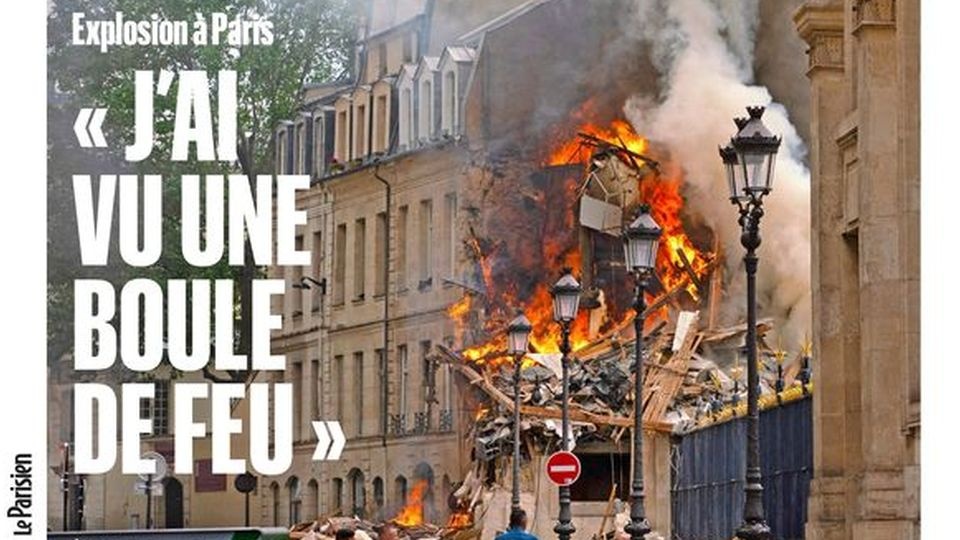 Szkody po eksplozji są bardzo duże, co utrudnia pracę ratownikom. źródło: https://www.leparisien.fr/laparisienne/