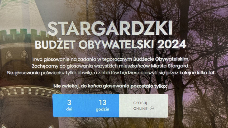 Print screen Stargardzki Budżet Obywatelski