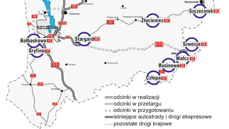 Inwestycja powstanie w ramach programu budowy 100 obwodnic na lata 2020-2030. Jej budowa ma się zakończyć do 2027 roku. źródło: https://twitter.com/GDDKiA_Szczecin