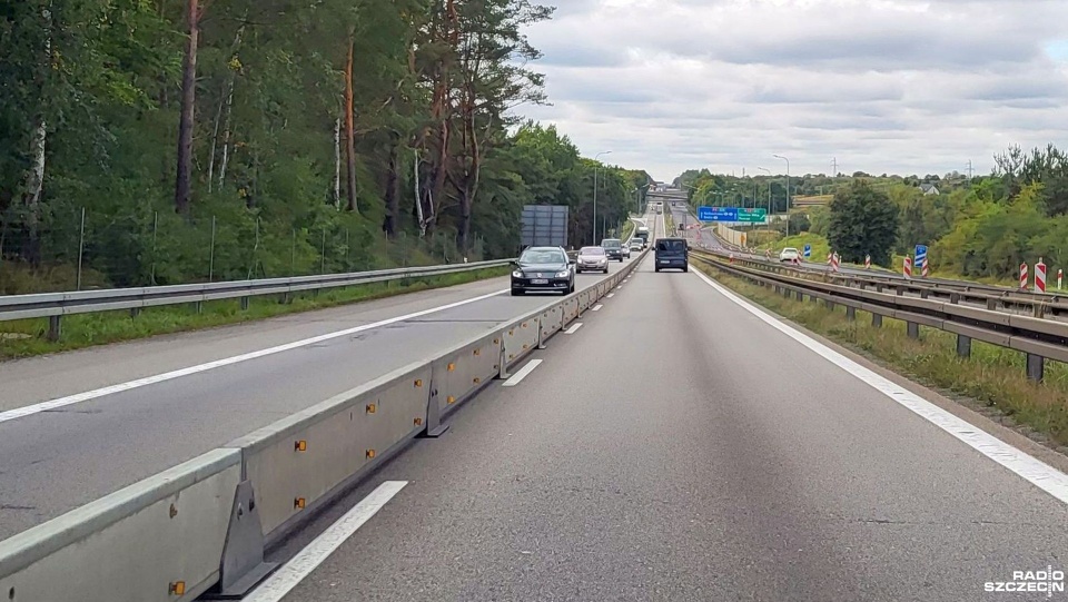 Autostrada A6 w trakcie remontu. Fot. Sławomir Orlik [Radio Szczecin]