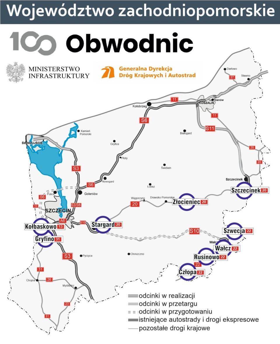 źródło: https://twitter.com/GDDKiA_Szczecin/status/1724055620364513598