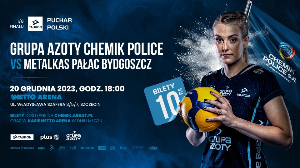 Mecz rozpocznie się o godzinie 18 w hali Netto Arena przy ulicy Szafera w Szczecinie. źródło: Chemik Police