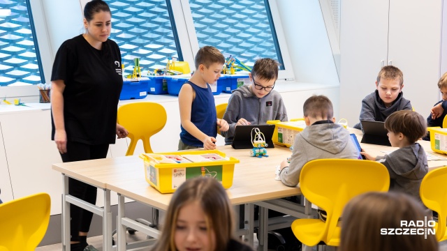 Fot. Robert Stachnik [Radio Szczecin] Roboty sterowane klockami LEGO, czyli ferie w Morskim Centrum Nauki [WIDEO, ZDJĘCIA]