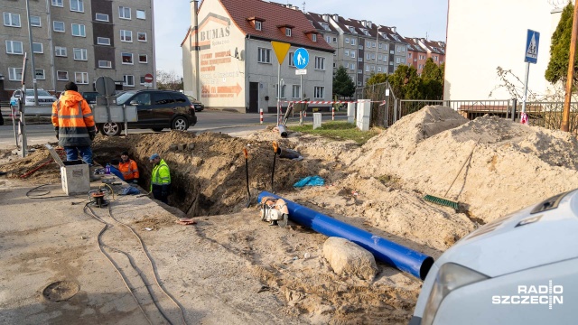 Fot. Robert Stachnik [Radio Szczecin] Ruszyła przebudowa ul. Warzywnej w Stargardzie [ZDJĘCIA]
