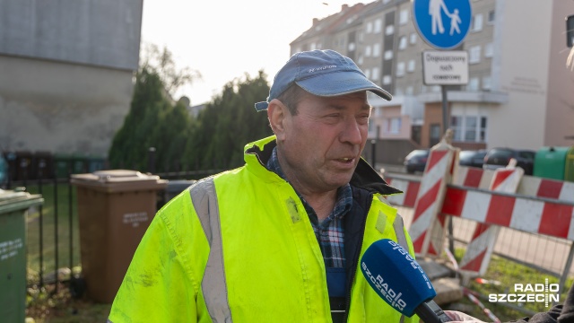 Fot. Robert Stachnik [Radio Szczecin] Ruszyła przebudowa ul. Warzywnej w Stargardzie [ZDJĘCIA]