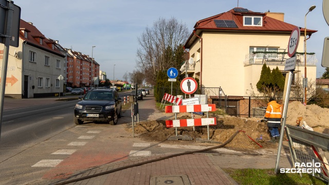 Fot. Robert Stachnik [Radio Szczecin] Ruszyła przebudowa ul. Warzywnej w Stargardzie [ZDJĘCIA]