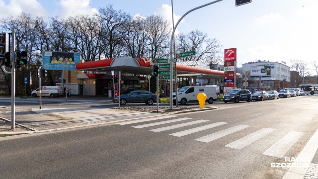 Fot. Robert Stachnik [Radio Szczecin] Kontrowersyjne światła na ul. Kopernika [WIDEO, ZDJĘCIA]