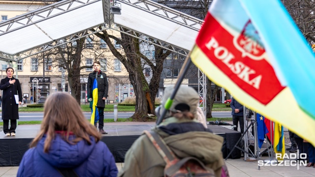 Fot. Robert Stachnik [Radio Szczecin] "Dwa lata w obronie Ukrainy i Europy" [WIDEO, ZDJĘCIA]