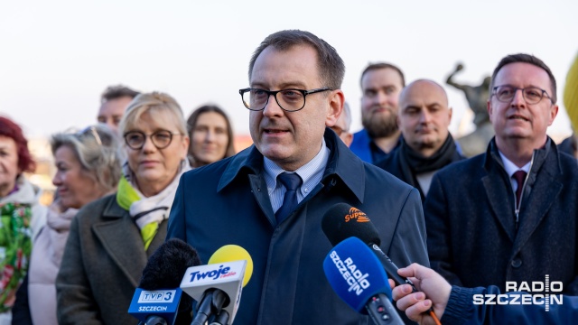 Fot. Robert Stachnik [Radio Szczecin] Lewica przedstawiła kandydatów do rady miasta [ZDJĘCIA]