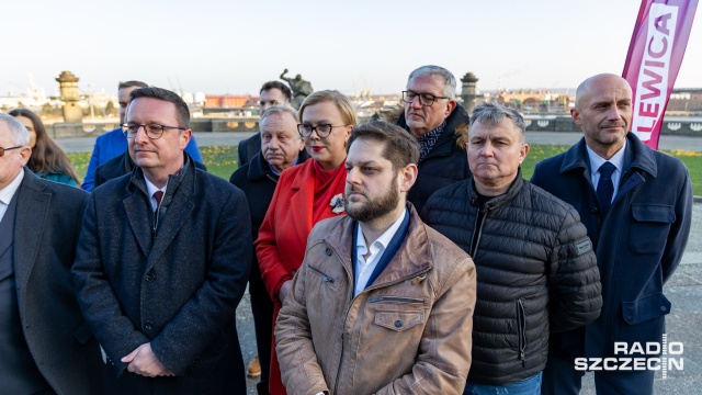 Fot. Robert Stachnik [Radio Szczecin] Lewica przedstawiła kandydatów do rady miasta [ZDJĘCIA]
