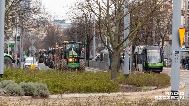 Fot. Robert Stachnik [Radio Szczecin] Rolniczy protest. Na jakich drogach blokady w regionie? [AKTUALIZACJA, WIDEO, ZDJĘCIA]