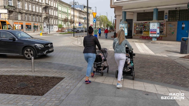 Fot. Robert Stachnik [Radio Szczecin] Przejścia sugerowane - czy umiemy z nich korzystać? [WIDEO, ZDJĘCIA]