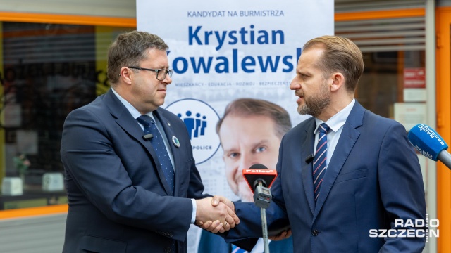 Fot. Robert Stachnik [Radio Szczecin] Były kandydat na burmistrza Polic wskazał swojego faworyta w drugiej turze [ZDJĘCIA]