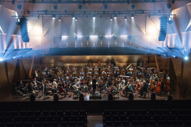 Próba generalna Orkiestry Symfonicznej Filharmonii im. Mieczysława Karłowicza pod batutą Marii Sydor. Fot. Kamila Kozioł [Filharmonia w Szczecinie] Maria Sydor i Harry Potter w Złotej Sali Filharmonii [ZDJĘCIA]