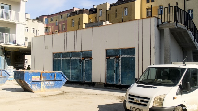 Fot. Wojciech Ochrymiuk [Radio Szczecin] Przebudowa kwartału w centrum Szczecina. M.in. nowe mieszkania, żłobek, miejsca parkingowe [WIDEO, ZDJĘCIA]