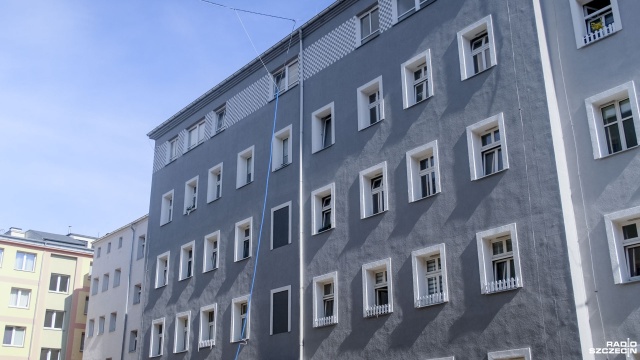 Fot. Wojciech Ochrymiuk [Radio Szczecin] Przebudowa kwartału w centrum Szczecina. M.in. nowe mieszkania, żłobek, miejsca parkingowe [WIDEO, ZDJĘCIA]