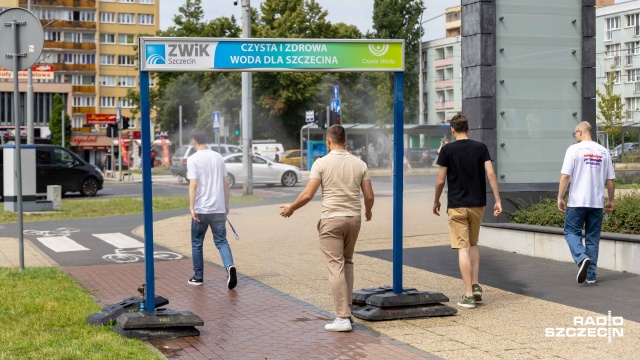 Fot. Robert Stachnik [Radio Szczecin] Dwie kurtyny wodne w Szczecinie wystarczą - zapewnia ZWiK [ZDJĘCIA]