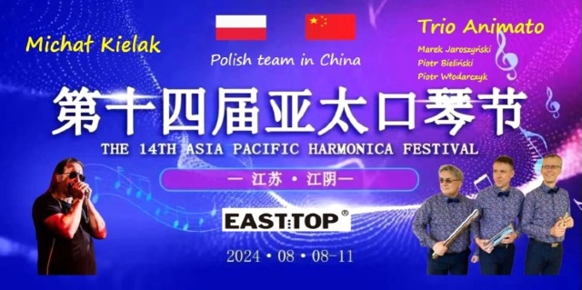 Fot. Materiały prasowe 14. Asia Pacific Harmonica Festival w Jaingyin w Chinach Trio Animato ze Szczecina gościem honorowym festiwalu w Chinach [ZDJĘCIA]