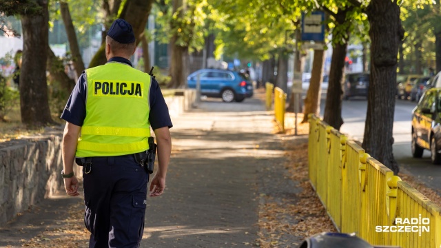 Fot. Robert Stachnik [Radio Szczecin] Policjanci pod szkołami aż do końca września [WIDEO, ZDJĘCIA]