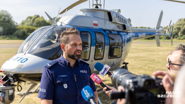 Fot. Robert Stachnik [Radio Szczecin] Jest szybki i nowoczesny. Nowy śmigłowiec trafił do zachodniopomorskiej policji [WIDEO, ZDJĘCIA]