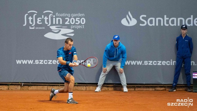 Daniel Michalski. Fot. Robert Stachnik [Radio Szczecin] Turniej w Szczecinie bez Polaków w singlu [ZDJĘCIA]