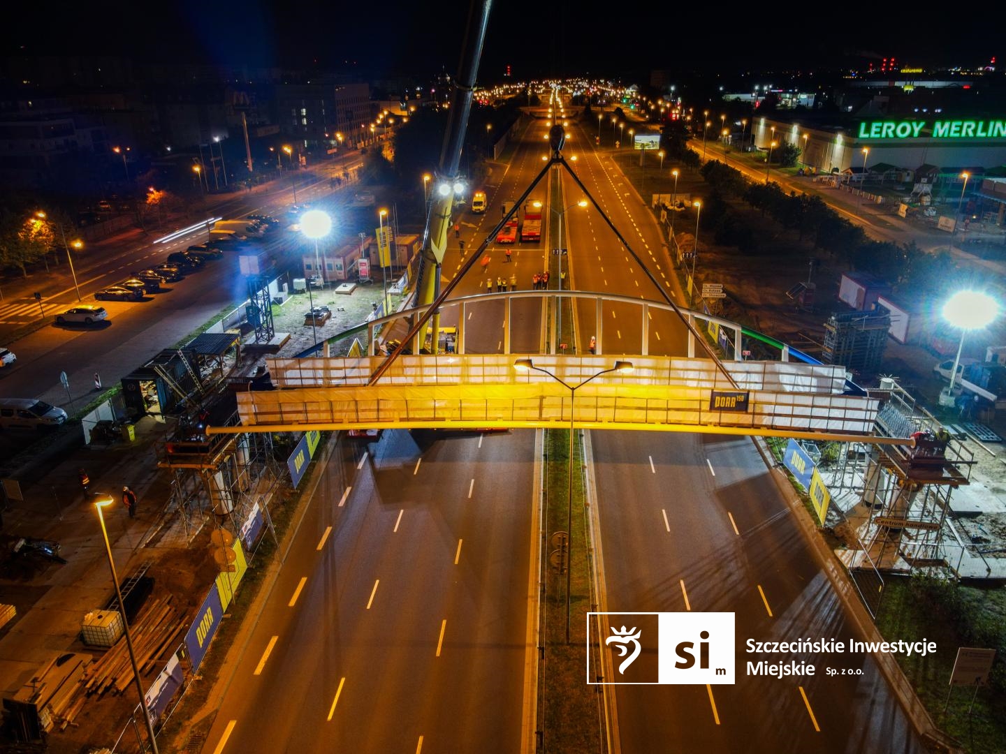 W najbliższą środę ruszy drugi etap operacji kładka. Chodzi o przeprawę nad ulicą Struga w Szczecinie.