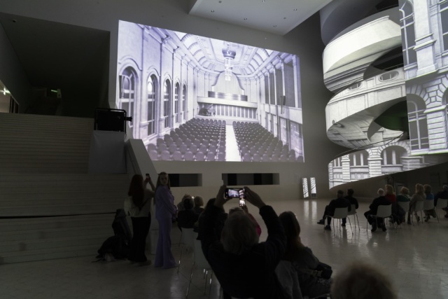 #1884 mapping 3D w Filharmonii im. Mieczysława Karłowicza. Fot. Kamila Kozioł "Stworzenie świata" Haydna w 140. rocznicę Konzerthausu [ZDJĘCIA]