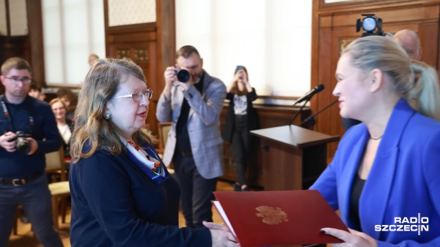 Teresa Kołogredzka-Bajak. Fot. Robert Stachnik [Radio Szczecin] Szczecińscy nauczyciele z pasją nagrodzeni przez minister edukacji [ZDJĘCIA]