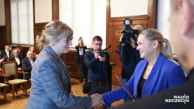 Jolanta Konieczna. Fot. Robert Stachnik [Radio Szczecin] Szczecińscy nauczyciele z pasją nagrodzeni przez minister edukacji [ZDJĘCIA]