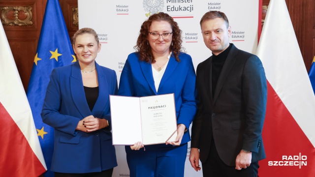 Agnieszka Raducka. Fot. Robert Stachnik [Radio Szczecin] Szczecińscy nauczyciele z pasją nagrodzeni przez minister edukacji [ZDJĘCIA]