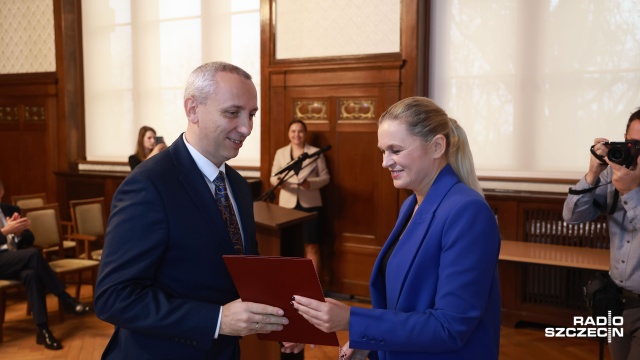 Tomasz Skowron. Fot. Robert Stachnik [Radio Szczecin] Szczecińscy nauczyciele z pasją nagrodzeni przez minister edukacji [ZDJĘCIA]