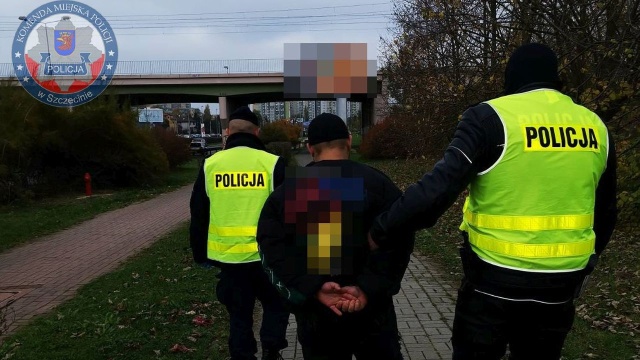 Fot. Komenda Miejska Policji w Szczecinie Sześciu grafficiarzy złapanych na gorącym uczynku [ZDJĘCIA]