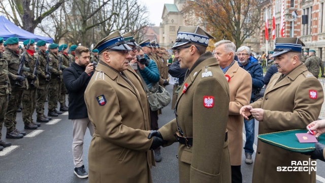 Fot. Robert Stachnik [Radio Szczecin] "Przez te 123 lata niepodległość pozostała w umysłach Polaków" [WIDEO, ZDJĘCIA]