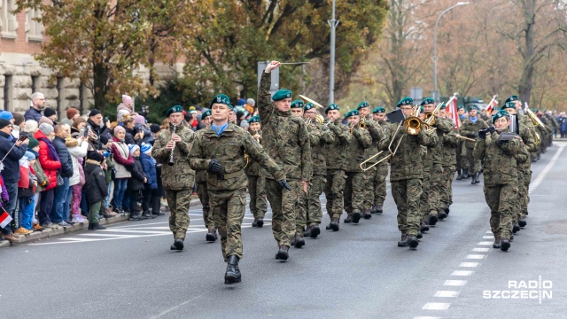 Fot. Robert Stachnik [Radio Szczecin] "Przez te 123 lata niepodległość pozostała w umysłach Polaków" [WIDEO, ZDJĘCIA]