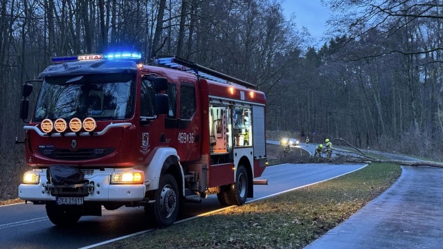 Na razie spokojnie w regionie. Straż pożarna nie odnotowała większych zdarzeń w związku z silnym wiatrem.