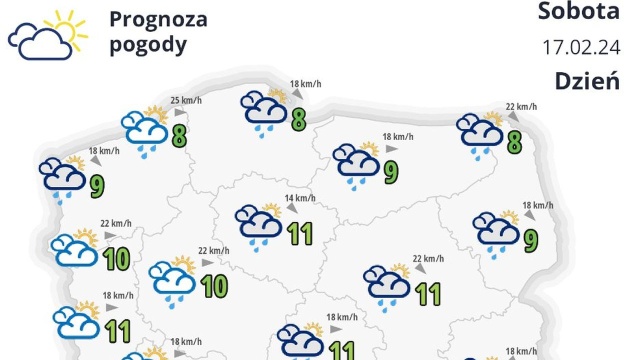 W weekend spodziewany jest spadek temperatury, opady deszczu, deszczu ze śniegiem, a nawet samego śniegu. Synoptycy zaznaczają, że delikatna zima powróci tylko na krótki czas.