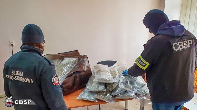 Funkcjonariusze Centralnego Biura Śledczego Policji i Krajowej Administracji Skarbowej przejęli blisko 22 kilogramy marihuany. Narkotyki były ukryte w kabinie ciężarówki zatrzymanej do kontroli w Budzisku przy granicy polsko-litewskiej.