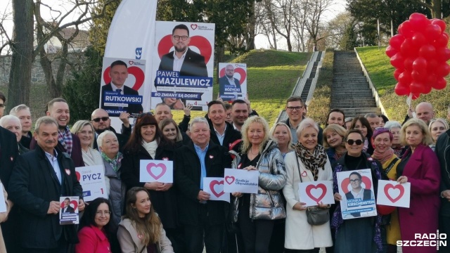 Kandydatów do Rady Miejskiej i Powiatu Stargardzkiego przedstawiła dziś oficjalnie Koalicja Obywatelska.