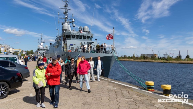 Jeszcze do godziny 17 na Wałach Chrobrego w Szczecinie możecie zwiedzać statki ORP Albatros i ORP Mewa.