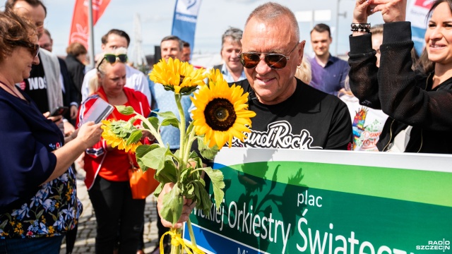 Szczecin oficjalnie ma już plac WOŚP. Owsiak: miasto jest piękne [ZDJĘCIA]