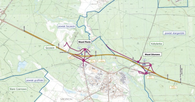 Jesteśmy coraz bliżej rozpoczęcia budowy obwodnicy szczecińskiej Płoni. Inwestycja, o długości prawie 5 kilometrów będzie częścią powstającej drogi szybkiego ruchu S10.