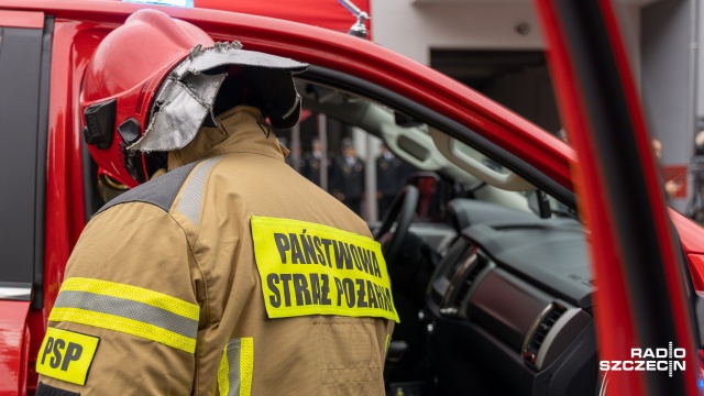 Pożar drewutni niedaleko Świdwina. Do zdarzenia doszło w miejscowości Pęczerzyno.