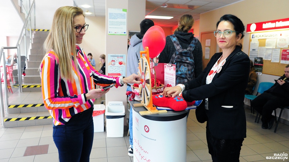Podczas środowej akcji krew oddało ponad 200 osób. Fot. Marcin Kokolus [Radio Szczecin]