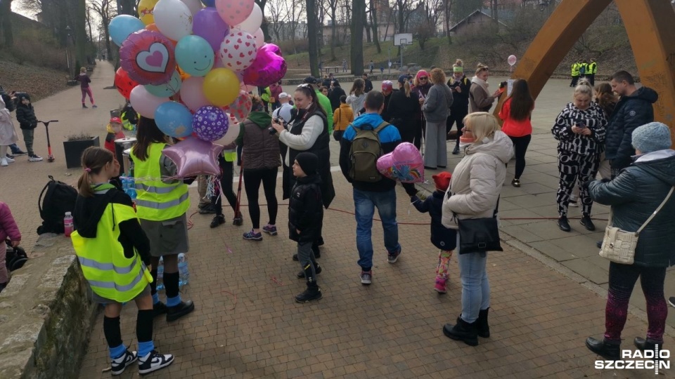 "Bieg po zwycięstwo dla Hani" wystartował w niedzielę w stargardzkim Parku Chrobrego. Fot. Marek Synowiecki [Radio Szczecin]