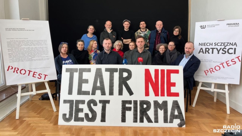 Protest aktorów Teatru Współczesnego: "Teatr to nie firma"