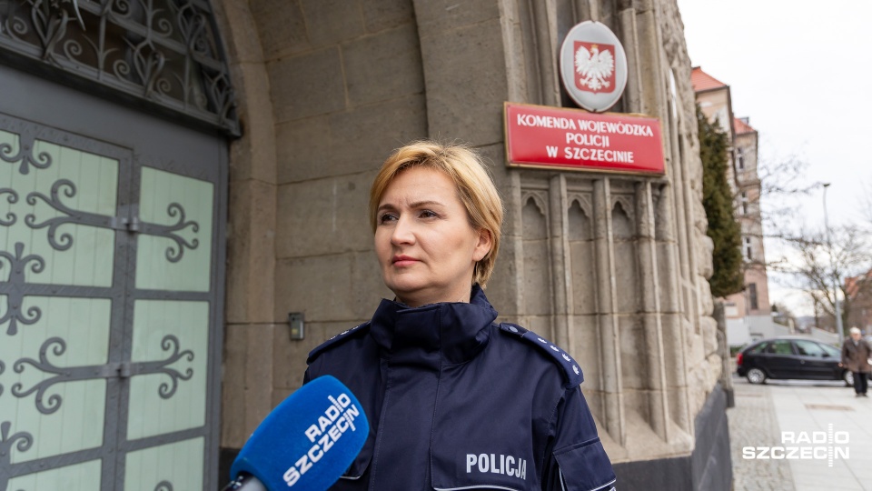 Nadkomisarz Mirosława Rudzińska z KWP w Szczecinie. Fot. Robert Stachnik [Radio Szczecin]