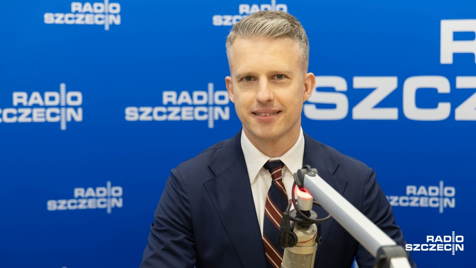 Arkadiusz Marchewka, wiceminister infrastruktury. Fot. Robert Stachnik [Radio Szczecin]