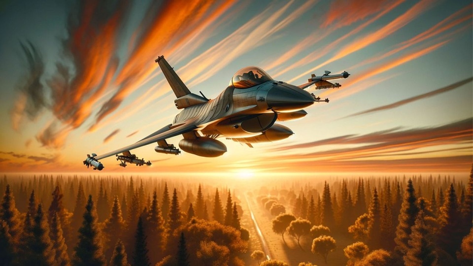 Nie wiadomo, kiedy dokładnie zachodnie F-16 przylecą nad Dniepr. Główni ich donatorzy - Belgia i Dania - obiecali, że stanie się to w tym roku. źródło: https://pixabay.com/pl/8447510/cagrikarip/CC0 - domena publiczna