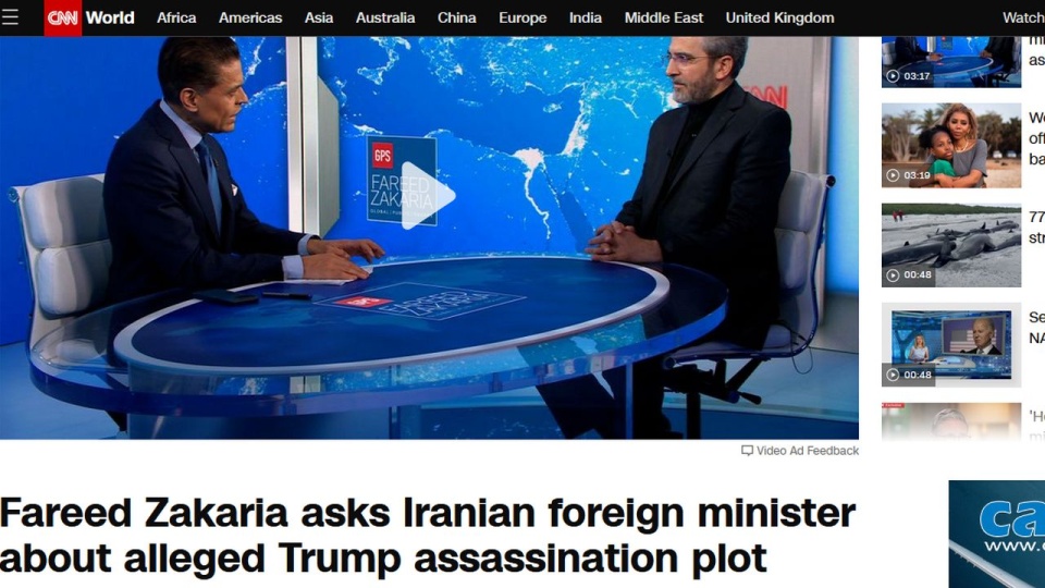 Iran zaprzecza, że szykował zamach na Donalda Trumpa