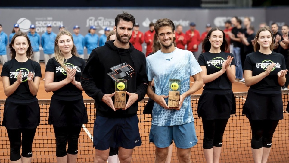 Andrea Pellegrino i Vit Kopriva po finale turnieju. Źródło: Invest in Szczecin Open